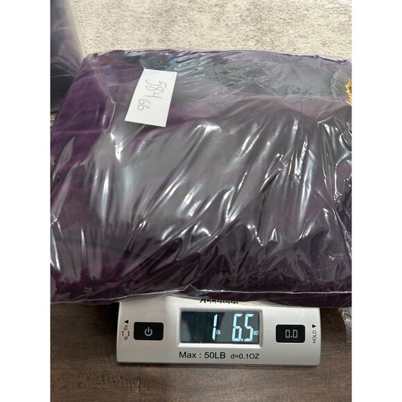 DG2 by Diane Gilman Flat Front Velvet Pants Purple Plus Size 20W Classic NWT - Picture 10 of 10